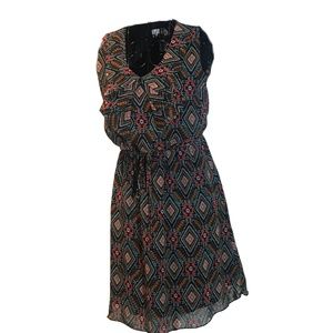 Sweet Storm Dress Southwest or Aztec Print Size S